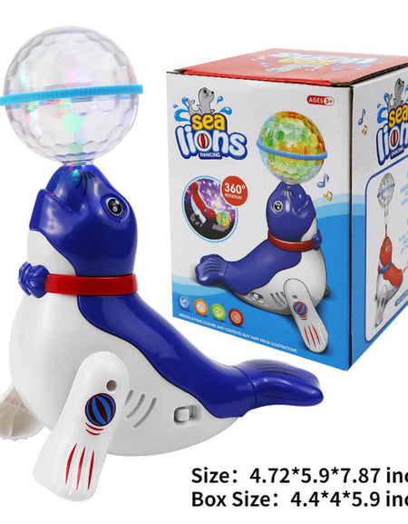 Universal Rotating Ball Sea Dolphin Electric Toy-Light & Music