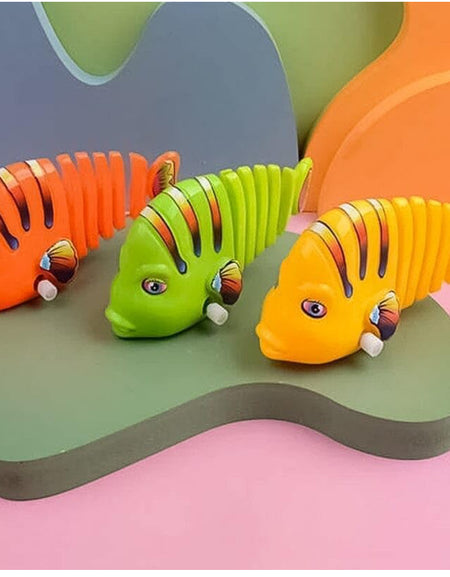 Wind-Up Wiggle Fish Toys