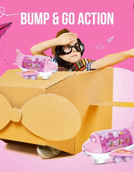 Baby Airplane Toy Musical Toy with Light