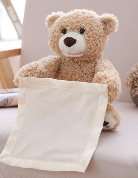 Cute Hide and Seek Peek-A-Boo Singing Teddy Bear