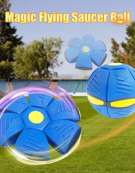 Flying UFO Magic Balls with LED Light Flat Throw Disc Ball