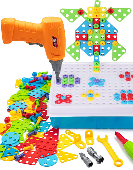 Children Electric Drill Screw Toys Diy Assembly