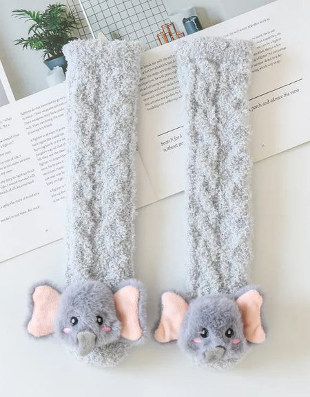 Baby Fluffy Fuzzy Slipper Socks