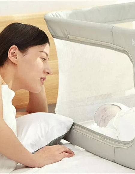 Baby Attach To Bed Bedside Crib Easy Folding