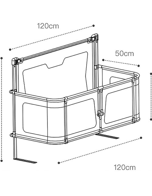 Load image into Gallery viewer, Baby Attach To Bed Bedside Crib Easy Folding
