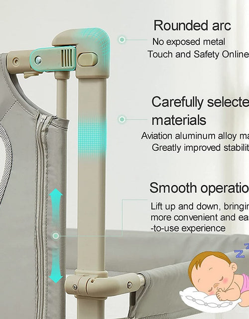 Load image into Gallery viewer, Baby Attach To Bed Bedside Crib Easy Folding
