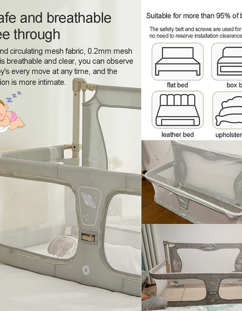 Load image into Gallery viewer, Baby Attach To Bed Bedside Crib Easy Folding
