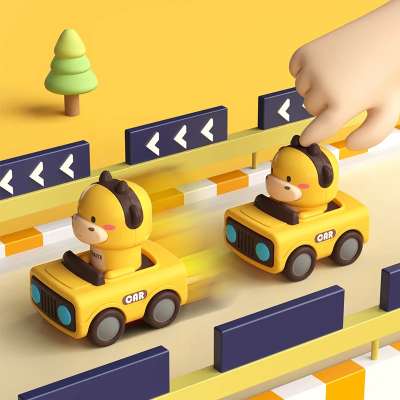 Cute Animal Press and Go Toy Car Pana Playhouse