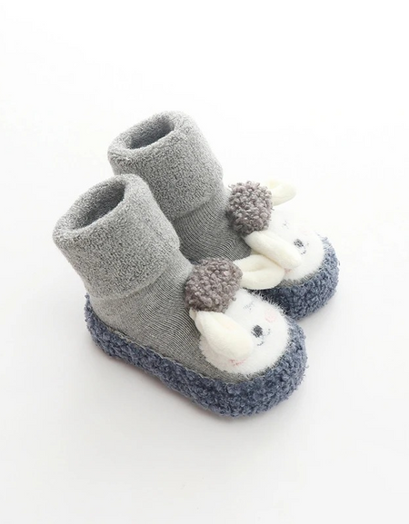 CuddlePaws Plush Cartoon Shoes for Cozy Baby Feet