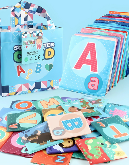 Colorful Soft Alphabet Cards for Toddlers