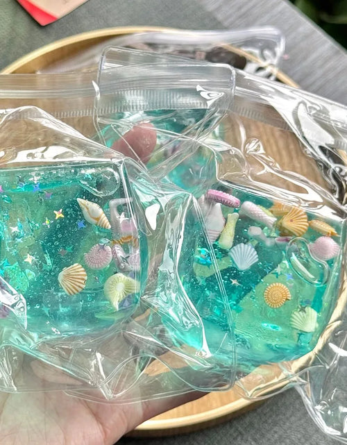 Load image into Gallery viewer, Taba Squishy Stress Balls Cube - Ocean Sensory Fidget Toy Slow Rise Squishy Toys for Kids and Adults Squeeze Relax Gift
