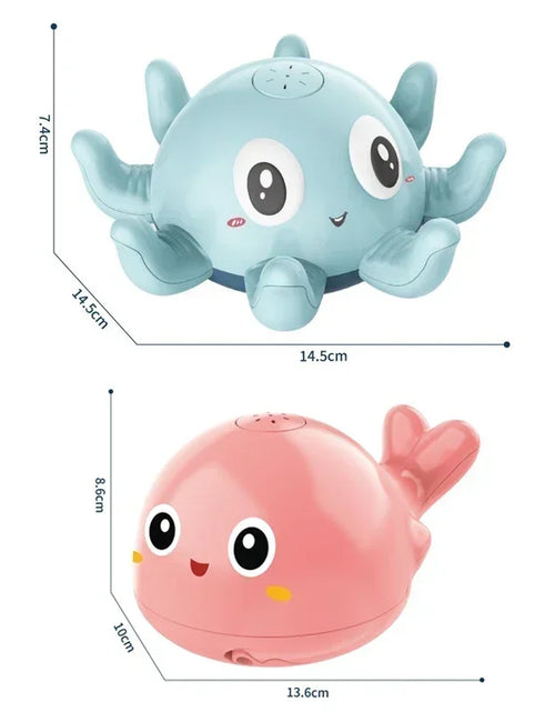 Load image into Gallery viewer, Baby Bath Toys Spray Water Shower Bathing Toys for Kids Electric Whale Bath Ball with Light Music LED Light Toys Bathtub Toy
