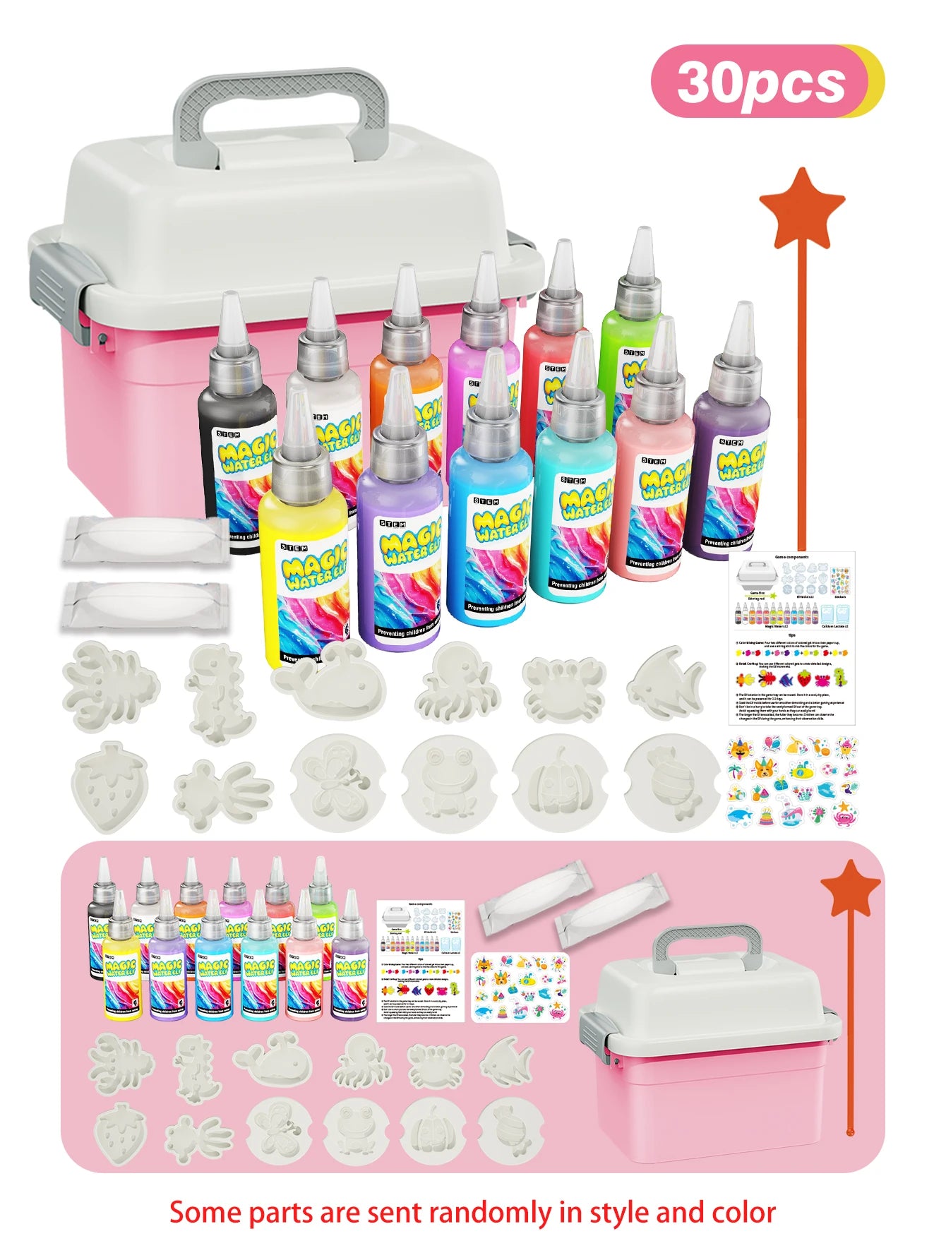 Fun Science Experiment Set, DIY Magical 3D Water Elf, Graffiti Painting Floating Toy