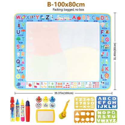 Large Reusable Water Doodle Mat – 39 × 31 in