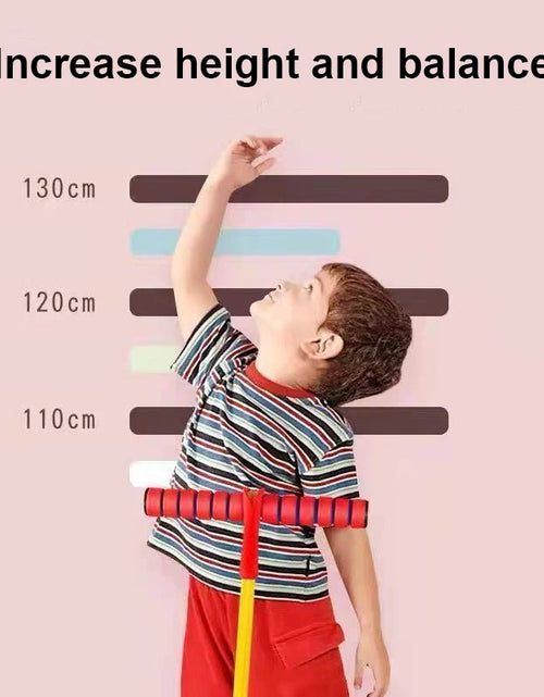 Load image into Gallery viewer, Children Growing Bounce Sense Training Pogo Stick Jumper Tall Foam Frog Toy Jumping Stilts Shoes Sport Outdoor Toys For Kids
