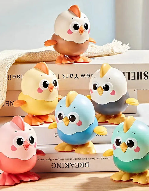 Load image into Gallery viewer, Funny Colorful Chick Reptile Clockwork Crawling Toy Rocky Swing Wind up Toy
