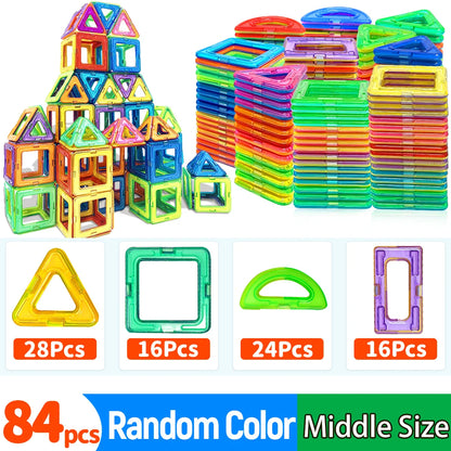 Magnetic Building Blocks Construction Sets Toy For Kids DIY Toys STEM Learning Educational Magnet Toys Birthday Gift