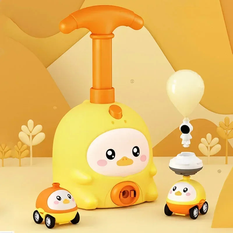 Kids Rocket Balloon Launcher Toys Educational Inertial Air Power Balloon Car Tower Science Toys For Children Birthday Gift