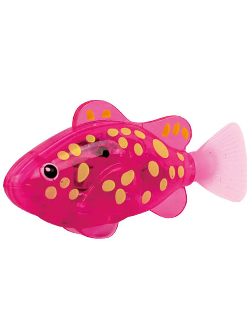 Load image into Gallery viewer, Baby Bath Light-Up Sensor Electric Small Fish Playing in Water Pet Fish Swimming Fish Can Swim Realistic Clownfish Toy
