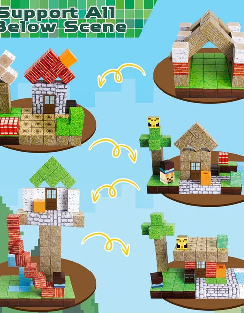 Load image into Gallery viewer, New Magnetic Building Blocks Mine World Magnetic Cozy Forest Cabin Construction Brick Cube STEM Boy Girl Children Toy Set Gift
