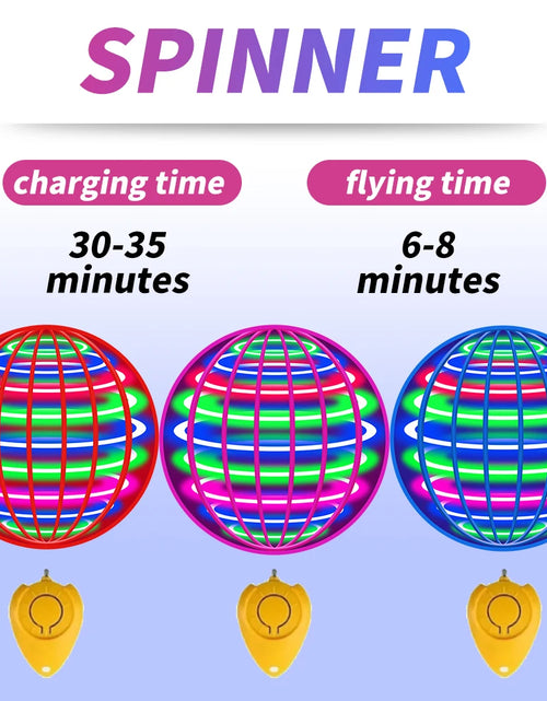 Load image into Gallery viewer, Flying Ball, Automatic Spinning Ball, LED Dazzling Lights, Floating Magic, Fan, UFO Flying Machine, Toy, Gift, Game, Sports Ball
