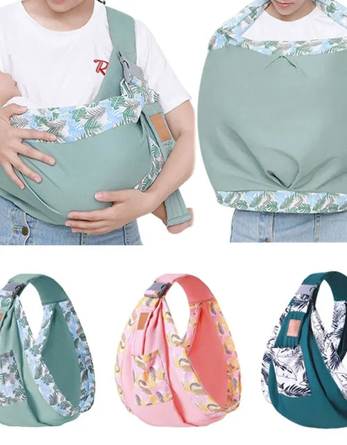 Load image into Gallery viewer, Baby Wrap Newborn Sling Dual Use Infant Nursing Cover Carrier Mesh Fabric Breastfeeding Carriers Up Baby Carrier Backpack 0-36M
