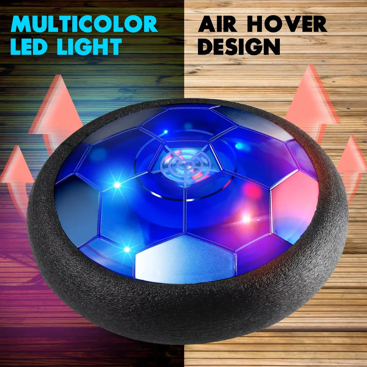 LED Hover Soccer Set with Goals