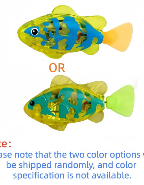 Load image into Gallery viewer, Baby Bath Light-Up Sensor Electric Small Fish Playing in Water Pet Fish Swimming Fish Can Swim Realistic Clownfish Toy
