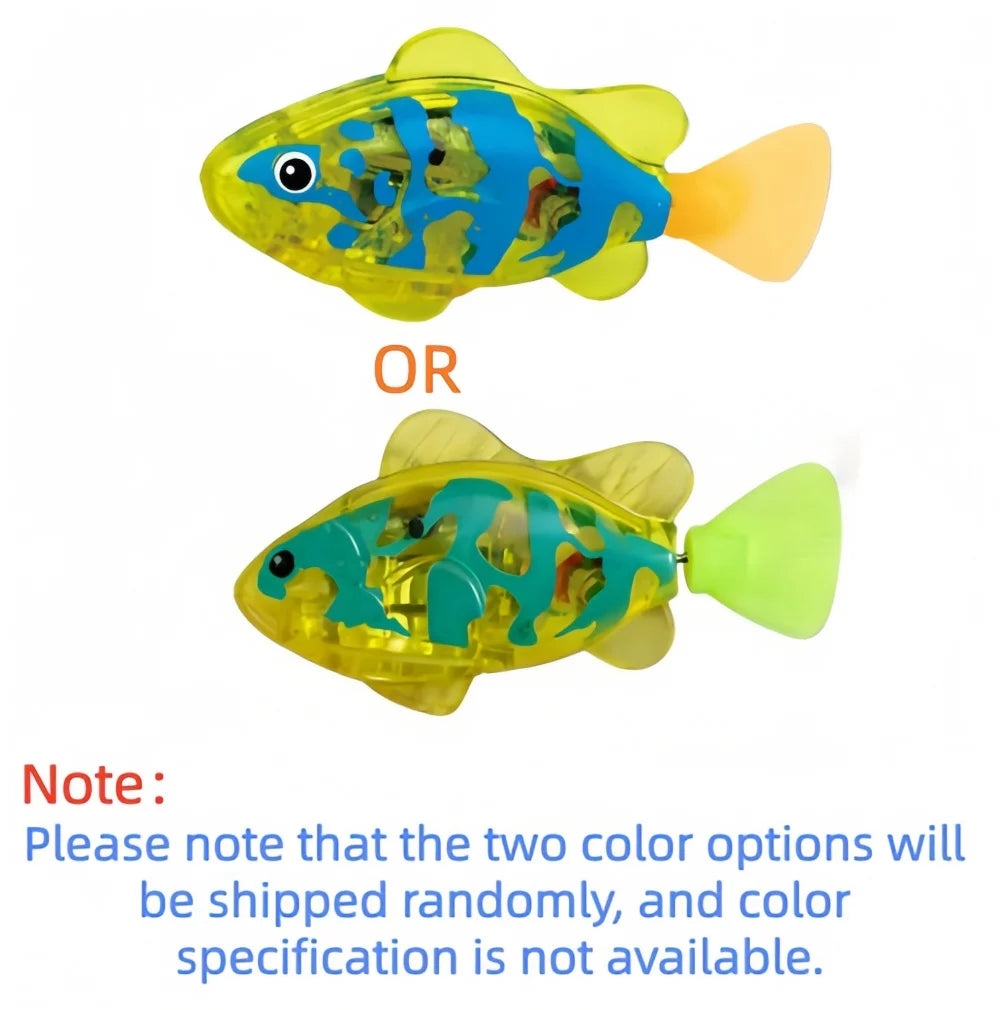Baby Bath Light-Up Sensor Electric Small Fish Playing in Water Pet Fish Swimming Fish Can Swim Realistic Clownfish Toy