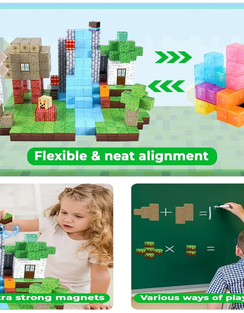 Load image into Gallery viewer, New Magnetic Building Blocks Mine World Magnetic Cozy Forest Cabin Construction Brick Cube STEM Boy Girl Children Toy Set Gift
