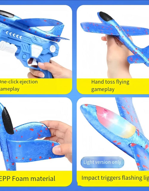 Load image into Gallery viewer, Foam Plane Gun Launcher Popular Outdoor Toy Boy Sports Catapult Game Emotional Interactive Girl Birthday Christmas Gift
