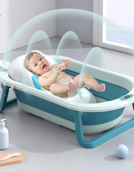 BabyTub-Folding Baby Portable Shower Bathtub With Cushion Anti-Slip