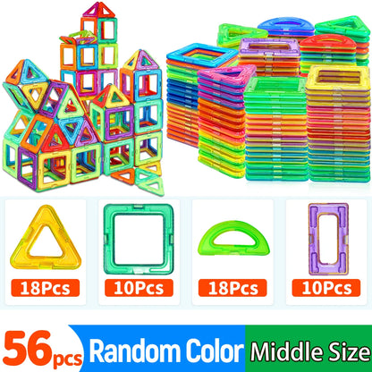 Magnetic Building Blocks Construction Sets Toy For Kids DIY Toys STEM Learning Educational Magnet Toys Birthday Gift
