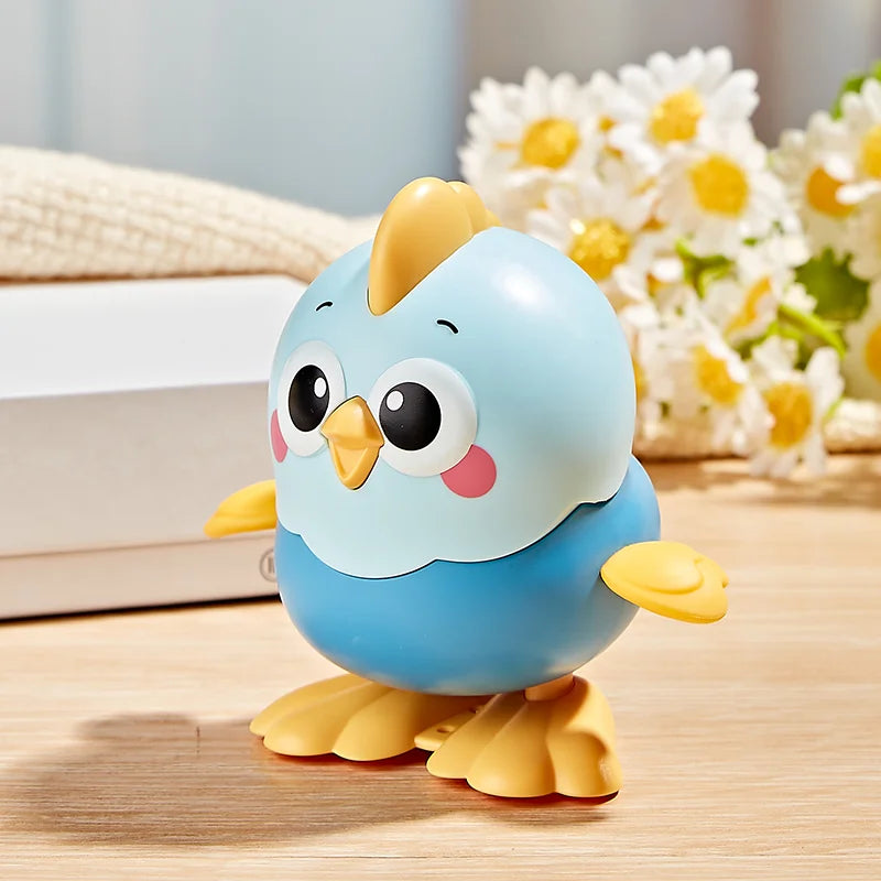 Funny Colorful Chick Reptile Clockwork Crawling Toy Rocky Swing Wind up Toy
