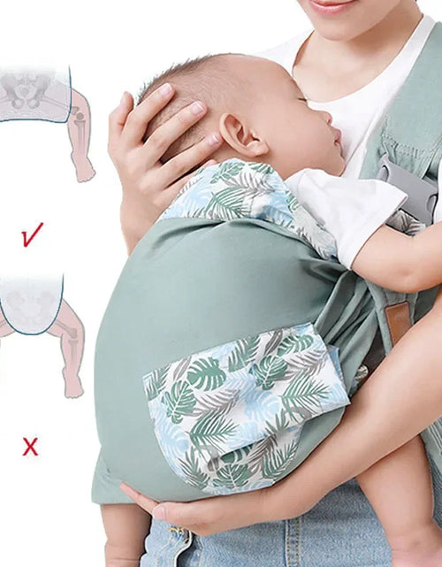Load image into Gallery viewer, Baby Wrap Newborn Sling Dual Use Infant Nursing Cover Carrier Mesh Fabric Breastfeeding Carriers Up Baby Carrier Backpack 0-36M
