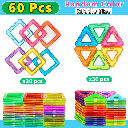 Magnetic Building Blocks Construction Sets Toy For Kids DIY Toys STEM Learning Educational Magnet Toys Birthday Gift