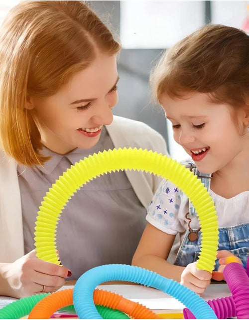Load image into Gallery viewer, 10-30PCS Colorful Telescopic Tubes Fidget Toys Plastic Sensory Pop Tubes Stress Relief Toys Adults Decompression Kids Toys Gifts
