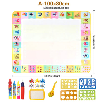 Large Reusable Water Doodle Mat – 39 × 31 in