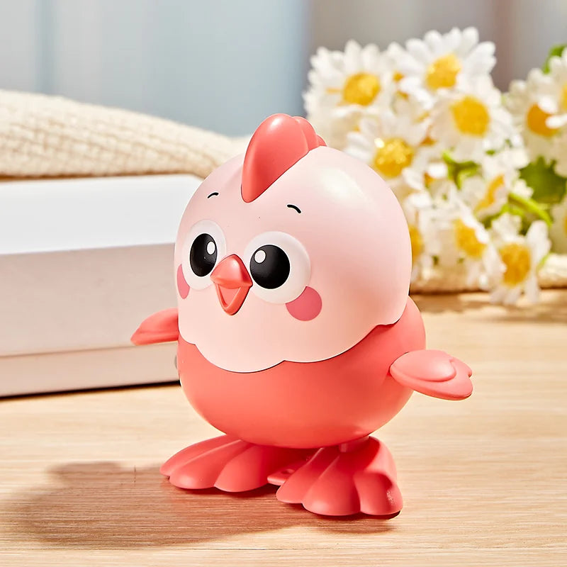 Funny Colorful Chick Reptile Clockwork Crawling Toy Rocky Swing Wind up Toy