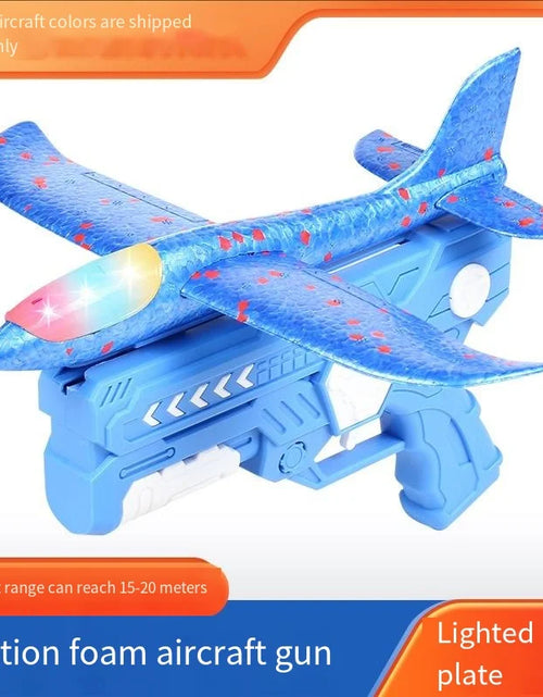 Load image into Gallery viewer, Foam Plane Gun Launcher Popular Outdoor Toy Boy Sports Catapult Game Emotional Interactive Girl Birthday Christmas Gift
