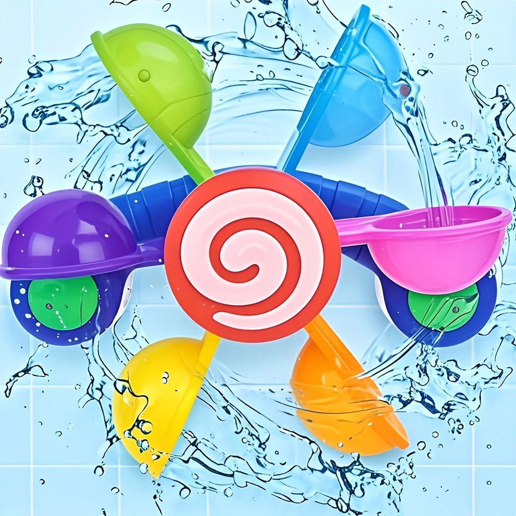 Fun Spinning Windmill Bath Toys, Sensory Bath Gifts for Children, Ideal Birthday and Christmas Gifts, Pool Shower, Flotador Bebe