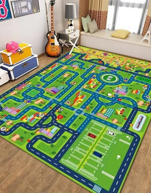 Load image into Gallery viewer, Car Play Mat for Boys and Girls Highway City Traffic-Themed Rugs for Kids Toy Cars Kids Rugs for Playroom Non-Slip Kids Play Rug
