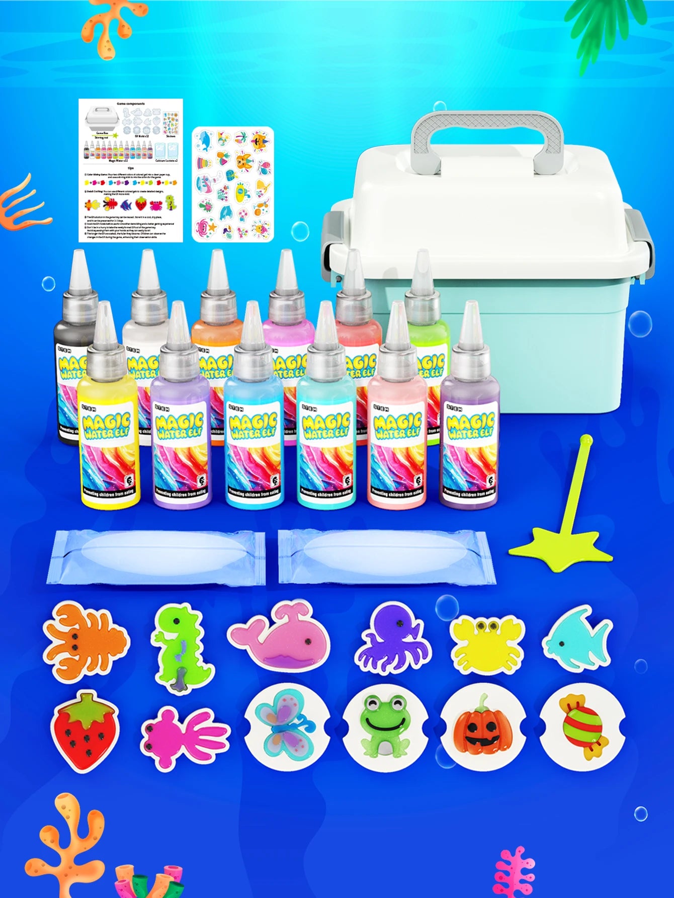 Fun Science Experiment Set, DIY Magical 3D Water Elf, Graffiti Painting Floating Toy