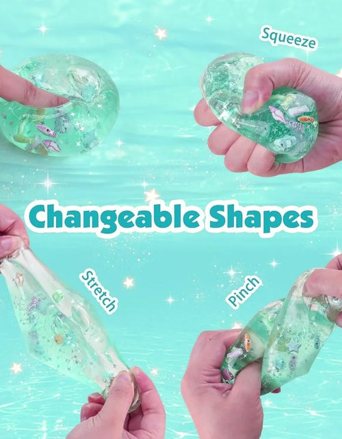 Load image into Gallery viewer, Taba Squishy Stress Balls Cube - Ocean Sensory Fidget Toy Slow Rise Squishy Toys for Kids and Adults Squeeze Relax Gift
