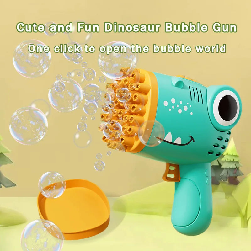 40-Hole Dinosaur Bubble Blaster
