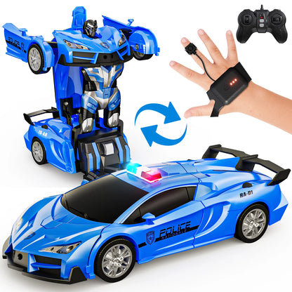 Gesture-Control Transforming Police Car
