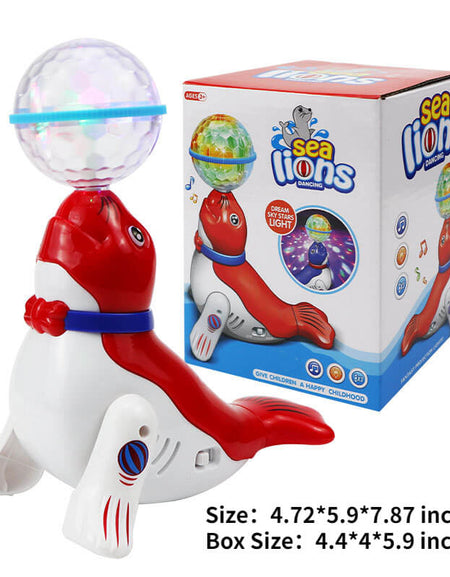 Universal Rotating Ball Sea Dolphin Electric Toy-Light & Music