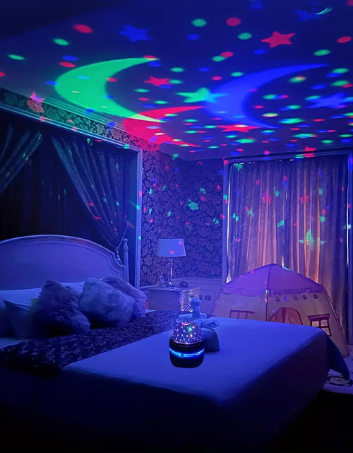 Load image into Gallery viewer, LED Starry Sky Night Lights USB Projector Lamp Magic Ball Moon Star Christmas Lights Home Room Atmosphere Decorations
