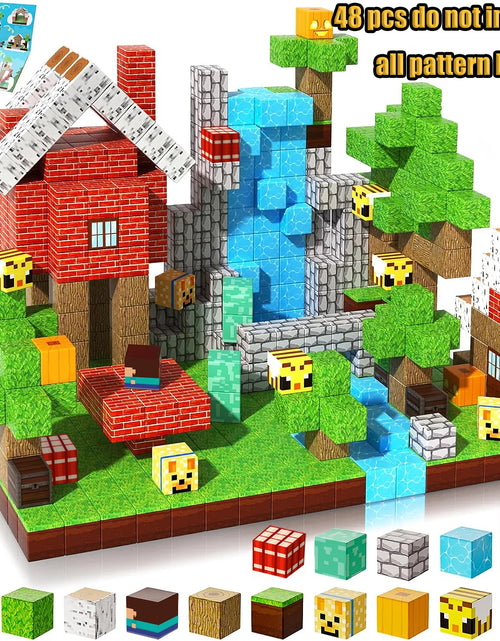 Load image into Gallery viewer, New Magnetic Building Blocks Mine World Magnetic Cozy Forest Cabin Construction Brick Cube STEM Boy Girl Children Toy Set Gift
