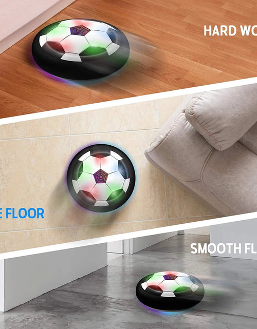 Load image into Gallery viewer, LED Hover Soccer Ball Air Power Training Ball Playing Football Indoor Outdoor Game  Sport Toys  Birthday Gifts for Kids Soccer
